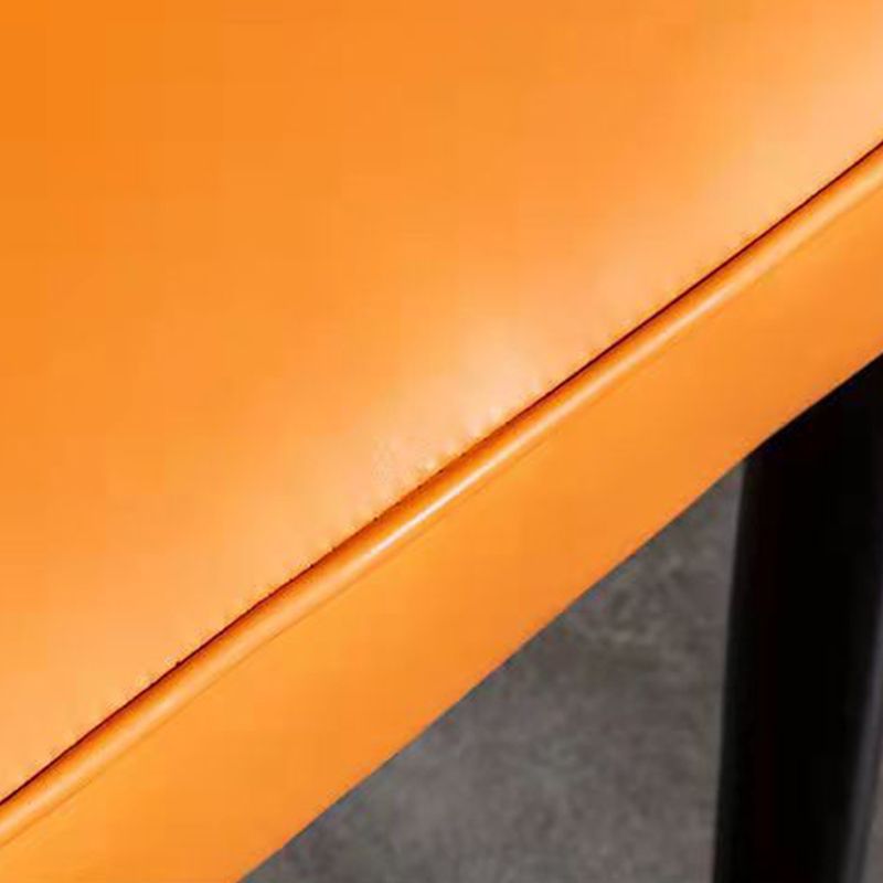 Glam -gestoffeerde eetkamerstoelen faux lederen keuken eetstoel met houten benen