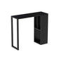 Modern Sintered Stone Top Double Pedestal Bar Table for Kitchen Dining Room
