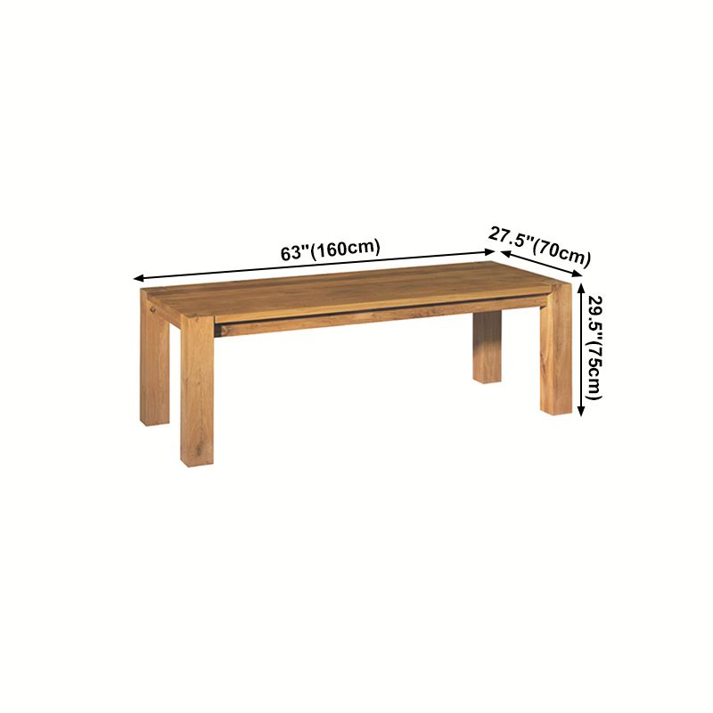 Modern Pine Wood Table for Restaurant Rectangle Dining Table with 4 Legs Clearhalo ' dining_table' 'Dining Tables & Seating' 'Dining Tables' 'furn' 'furn_dining_table' 'Furniture' 'furniture_dining_table' 'Kitchen & Dining Furniture' 'kitchen&dining_furn' 'kitchen' 'kitchen_dining_table' 1200x1200_167def99-8dbd-4f27-9109-1d524db94b45