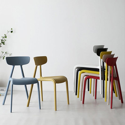 Kitchen Plastic Side Chair Modern Style Open Back Armless Chair Set Clearhalo 'Dining Chairs' 'Dining Tables & Seating' 'dining_chair' 'furn' 'furn_dining_chair' 'Furniture' 'Kitchen & Dining Furniture' 1200x1200_167fa01f-ae4f-46a3-aa8d-f89487d5ce8b