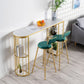 Moderno 1/3 pezzi da bar set tavolino in pietra con sgabelli alti per soggiorno