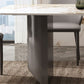 Modern Rectangle Stone Top Dining Table Double Pedestal Dining Table Clearhalo 'Dining Tables & Seating' 'Dining Tables' 'dining_table' 'furn' 'furn_dining_table' 'Furniture' 'Kitchen & Dining Furniture' 1200x1200_1682ee9a-6eb3-46b9-8329-b83a79cad0bb