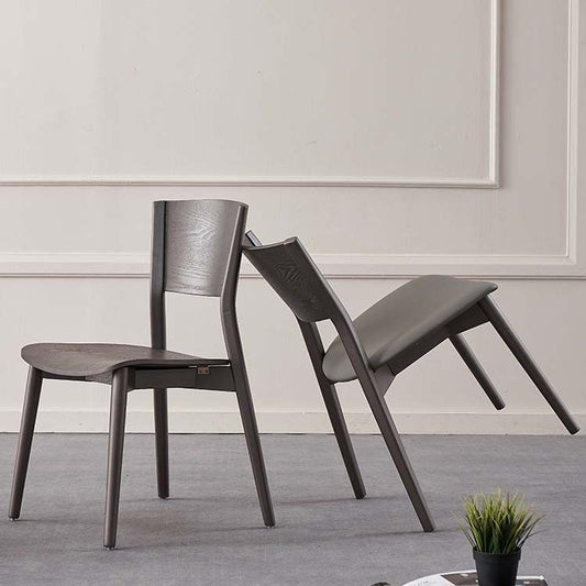 Dining Room Kitchen Side Chair Industrial Solid Wood Armless Chair