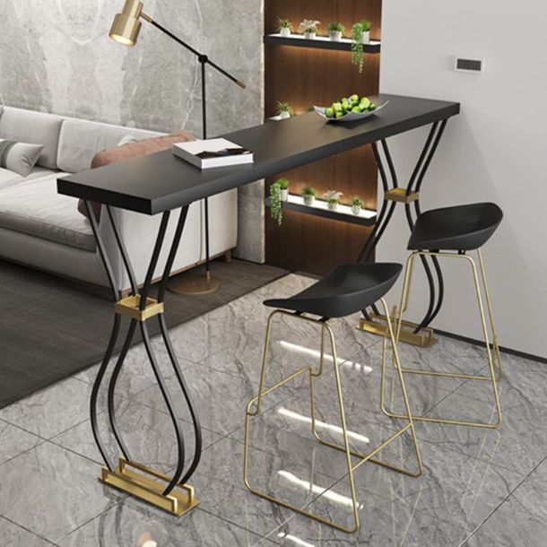 Modern Style Wood Top Counter Table 42-inch Height Table for Living Room Clearhalo 'Bar Furniture' 'Bar Tables' 'bar_tables' 'furn' 'furn_bar_tables' 'Furniture' 'furniture_bar_tables' 'Kitchen & Dining Furniture' 1200x1200_1685756e-3fc0-4811-93c7-9fe5609296cd