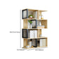 Wood Standard Bookcase Contemporary Style Open Back Bookshelf for Home Office Clearhalo 'Bookcases' 'Furniture' 'furniture_bookcases' 'Office Furniture' 1200x1200_16859e76-3fb1-45f5-819a-51b5f9efddf7