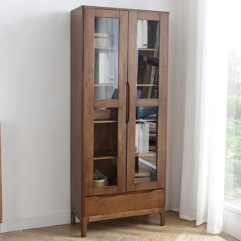 76.77" Tall Wood 1 - Drawer Accent Chest 2 Door Accent Cabinet Clearhalo 'Cabinets & Chests' 'cabinets_chests' 'furn' 'furn_cabinets_chests' 'Furniture' 'Living Room Furniture' 1200x1200_16861717-071d-41e1-8ec5-a5674a0f26f5