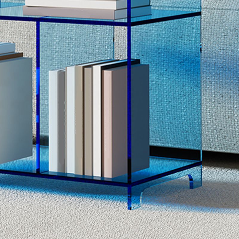 4 Shelves Modern Style Bookshelf Open Back Geometry Acrylic Bookcase Clearhalo 'Bookcases' 'furn' 'furn_bookcases' 'Furniture' 'Office Furniture' 1200x1200_16871b73-69af-41ea-a381-7bf747418620