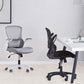Modern Office Chair Padded Arms Tilt Mechanism No Distressing Ergonomic Chair with Wheels