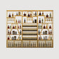 Gold and Black Floor Wine Glass Stemware Rack Holder Metal Wine Holder Rack Clearhalo 'furn' 'furn_wine_racks' 'Furniture' 'Kitchen & Dining Furniture' 'Wine Racks' 'wine_racks' 1200x1200_168b4881-b7e7-4b26-85ff-3e63e5b0b3a6