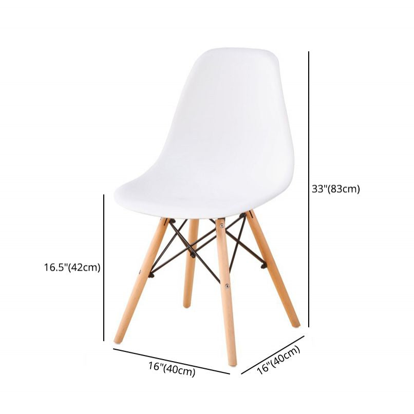 Contemporary Style Plastic Dining Chair Home Side Solid Back Chair for Kitchen Clearhalo ' kitchen&dining_furn' 'Dining Chairs' 'Dining Tables & Seating' 'dining_chair' 'Furniture' 'furniture_dining_chair' 'Kitchen & Dining Furniture' 'kitchen' 1200x1200_168b9fa9-d16c-4e3e-a4d1-338133ecbd69
