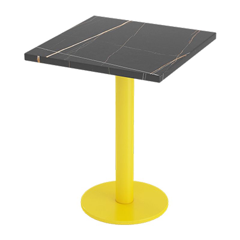 Industrial Style Sintered Stone Dinner Room Kitchen Table Black Top Table with Yellow Frame Clearhalo ' dining_table' 'Dining Tables & Seating' 'Dining Tables' 'furn' 'furn_dining_table' 'Furniture' 'furniture_dining_table' 'Kitchen & Dining Furniture' 'kitchen&dining_furn' 'kitchen' 'kitchen_dining_table' 1200x1200_168bae90-6e1e-4e89-a001-7122d05a2479