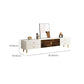 Glam TV-Ständer, Konsole, geschlossene TV-Medienkonsole mit 4 Schubladen