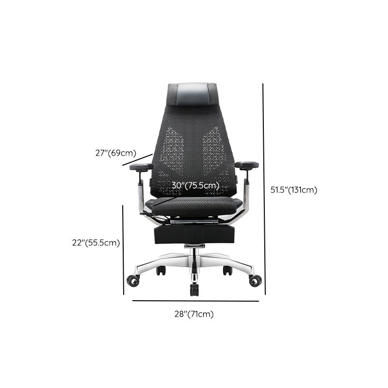 Modern Slide Office Chair Removable Arms Adjustable Seat Height Desk Chair with Wheels Clearhalo 'furn' 'furn_office_chair' 'Furniture' 'Office Chairs' 'Office Furniture' 'office_chair' 1200x1200_168dc33c-80a1-46d6-95e6-4051089f54a8