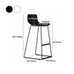 Scandinavian Pp Plastic Bar Stool Armless Stool with Steel Frame