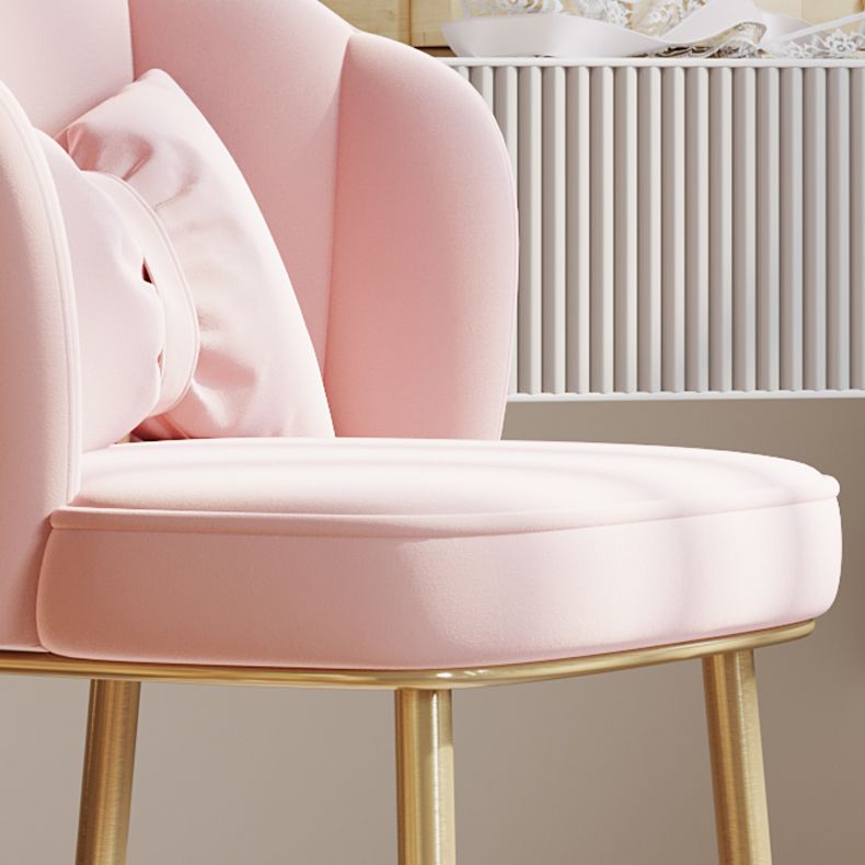 Scandinavian Bedroom Upholstered Arm Chair Matte Finish Solid Back Dining Chair Clearhalo ' kitchen&dining_furn' 'Dining Chairs' 'Dining Tables & Seating' 'dining_chair' 'furn' 'furn_dining_chair' 'Furniture' 'furniture_dining_chair' 'Kitchen & Dining Furniture' 'kitchen' 1200x1200_168efa5a-2ce4-4fd6-8113-f20d9c476a44