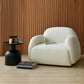 35.43"Wide Armchair, Tight Back Square Arms Single Sofa Chair