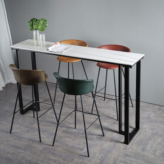 Modern Style Low Back Bar-stool PU Leather Bar Stool with Metal Legs Clearhalo 'Bar Furniture' 'Bar Stools' 'bar_stools' 'Furniture' 'furniture_bar_stools' 'Kitchen & Dining Furniture' 1200x1200_1690a3df-6d68-4986-8ca8-8ab080d17935