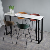 Modern Style Low Back Bar-stool PU Leather Bar Stool with Metal Legs Clearhalo 'Bar Furniture' 'Bar Stools' 'bar_stools' 'Furniture' 'furniture_bar_stools' 'Kitchen & Dining Furniture' 1200x1200_1690a3df-6d68-4986-8ca8-8ab080d17935