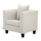 Arms Included Chair 25.5" L x 24"W x 23.6"H Linen Chair for Living Room Clearhalo 'Accent Chairs' 'accent_chairs' 'Chairs & Seating' 'furn' 'furn_accent_chairs' 'Furniture' 'Living Room Furniture' 1200x1200_16912c7f-9136-4cd2-919a-be8ffd2e3cc9