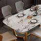 Traditional Luxury Sintered Stone Top Dining Table Rectangle Table with Gold Trestle Base Clearhalo ' dining_table' 'Dining Tables & Seating' 'Dining Tables' 'furn' 'furn_dining_table' 'Furniture' 'furniture_dining_table' 'Kitchen & Dining Furniture' 'kitchen&dining_furn' 'kitchen' 'kitchen_dining_table' 1200x1200_169347ca-8357-442c-aaef-beae5d4387a4