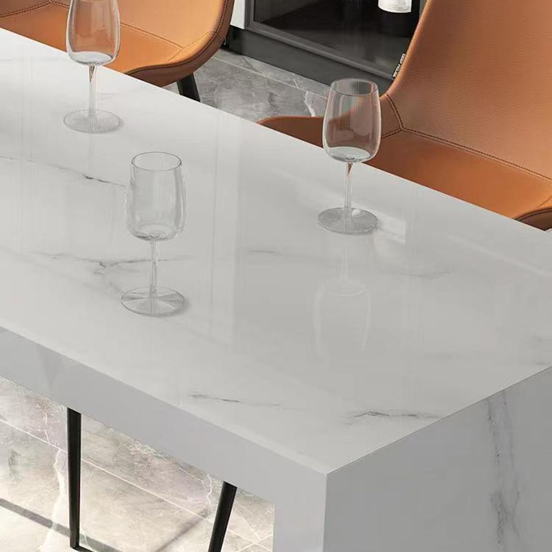 Modern Style Rectangle Stone Bistro Bar Desk Table for Living Room Clearhalo 'Bar Furniture' 'Bar Tables' 'bar_tables' 'furn' 'furn_bar_tables' 'Furniture' 'Kitchen & Dining Furniture' 1200x1200_169543bb-3797-45b2-ada5-bc9fc171f073