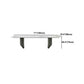Rectangle Dining Table Sintered Stone Top Modern White Table with Black Legs Clearhalo 'Dining Tables & Seating' 'Dining Tables' 'dining_table' 'furn' 'furn_dining_table' 'Furniture' 'Kitchen & Dining Furniture' 1200x1200_1696c970-cf20-4573-9231-c3383a93b52b