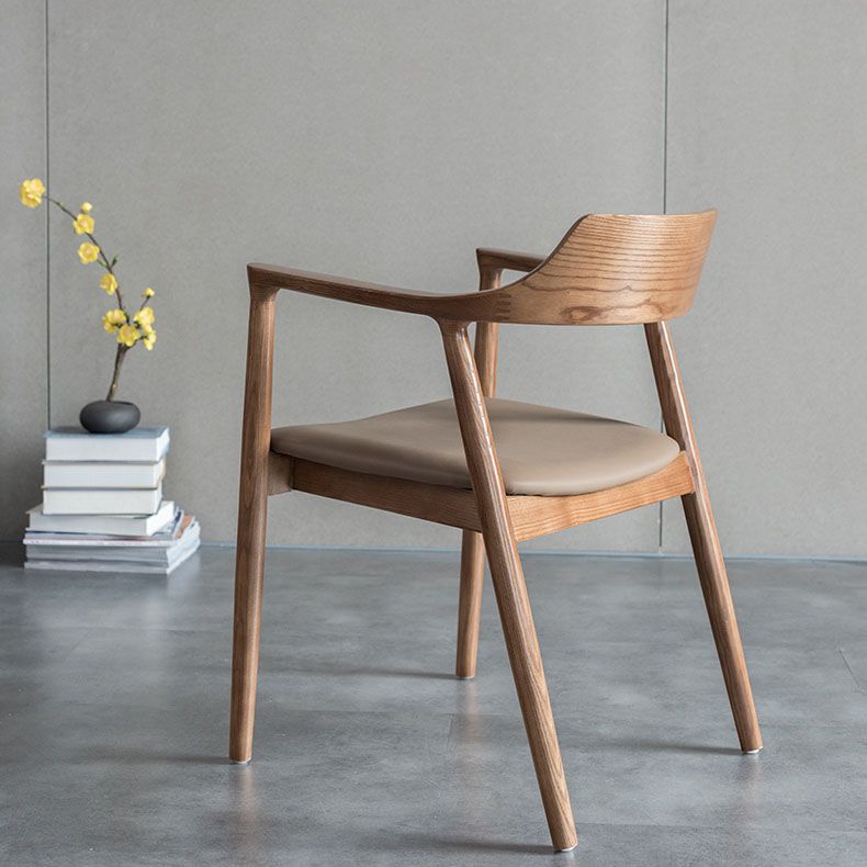 Silla de brazo estilo tradicional cena silla de espalda abierta con patas de madera