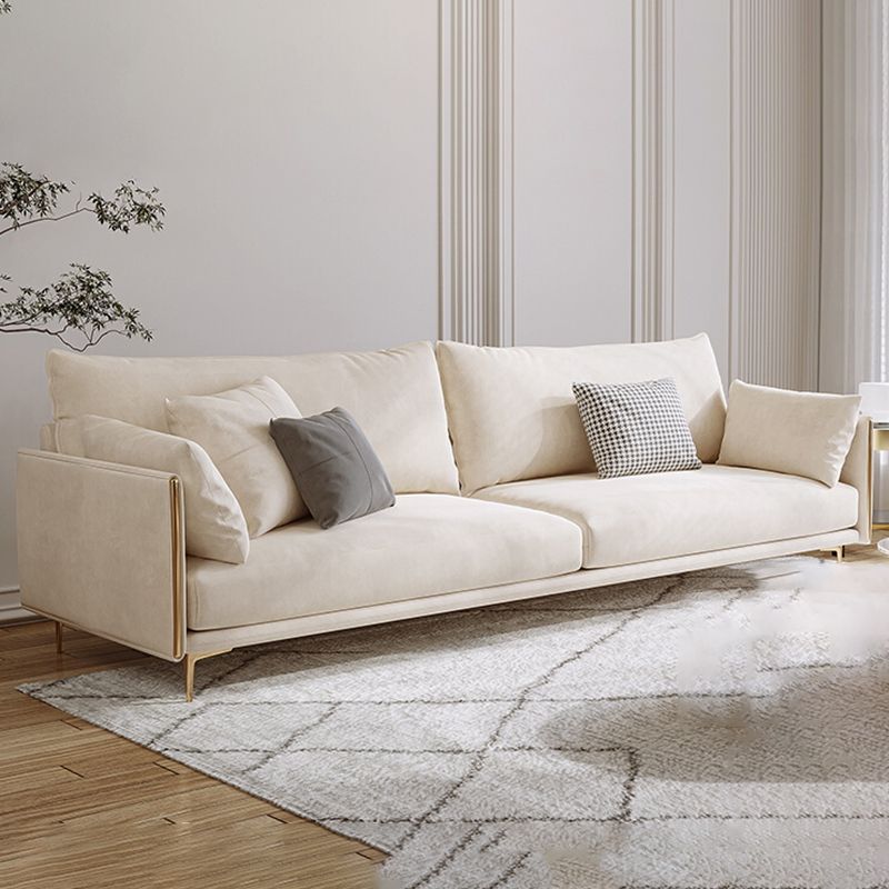 Living Room Velvet Settee Pillow Top Arm Standard Sofa with Cushion Back Clearhalo 'furn' 'furn_sofas' 'Furniture' 'furniture_sofas' 'Living Room Furniture' 'Sofa' 'sofas' 1200x1200_169b0d82-a848-4dac-84c7-6d269b87f1fe