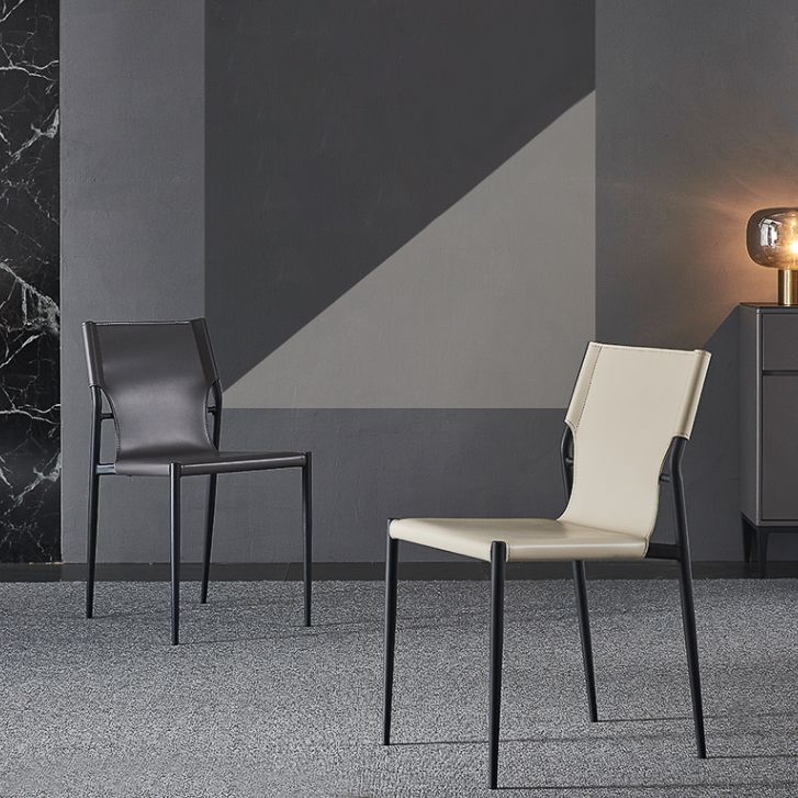 Industrial Chairs Dining Armless Chairs for Kitchen with Metal Legs Clearhalo 'Dining Chairs' 'Dining Tables & Seating' 'dining_chair' 'furn' 'furn_dining_chair' 'Furniture' 'furniture_dining_chair' 'Kitchen & Dining Furniture' 1200x1200_169c23b5-8160-4cb4-9153-08c6d062463a