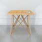 Traditional Luxury Rectangle Dining Room Table Pine Solid Wood Table with 4 Metal Legs for Home Clearhalo ' dining_table' 'Dining Tables & Seating' 'Dining Tables' 'furn' 'furn_dining_table' 'Furniture' 'furniture_dining_table' 'Kitchen & Dining Furniture' 'kitchen&dining_furn' 'kitchen' 'kitchen_dining_table' 1200x1200_169c502a-0167-4cb6-aa44-f7d5d6014d94