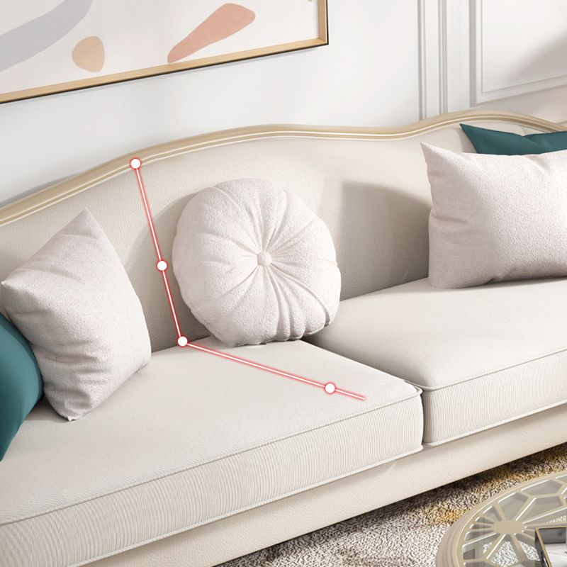 Canapé en coupe en section de linge tropical à bras inclinés pour le salon