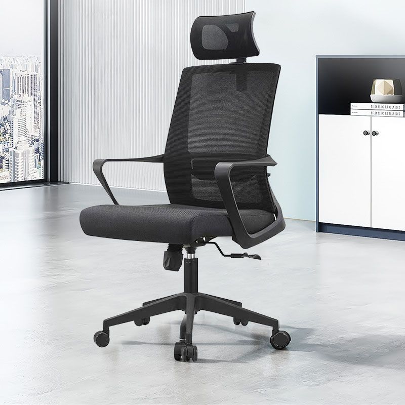 Silla de oficina giratoria de malla con asiento transpirable AirGrid y silla de escritorio trasera
