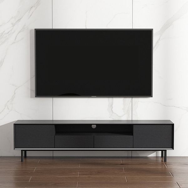 Home TV Storage Modern Rectangle TV Cabinet with Splayed Metal Legs Clearhalo 'furn' 'furn_tv_stands_entertainment_centers' 'Furniture' 'Living Room Furniture' 'TV Stands & Entertainment Centers' 'TV Stands & Media Storage Furniture' 'tv_stands_entertainment_centers' 1200x1200_16a06cb2-5d16-4aeb-b093-b30258164447