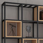 Industrial Open Etagere Bookshelf Iron Frame Solid Wood Shelf Bookshelf Clearhalo 'Bookcases' 'furn' 'furn_bookcases' 'Furniture' 'furniture_bookcases' 'kitchen' 'kitchen_bookcases' 'Living Room Furniture' 'Office Furniture' 1200x1200_16a189f4-2fb6-40b8-9489-ec36eda78abe