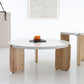Round Terrazzo Coffee Table Minimalist Wooden 3 Legs Cocktail Table Clearhalo 'Coffee & Accent Tables' 'Coffee Tables' 'coffee_tables' 'furn' 'furn_coffee_tables' 'Furniture' 'Living Room Furniture' 1200x1200_16a2ab7d-b49d-4e62-82ec-523abc7ede5d