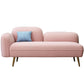 Hair Pin Legs Tight Back Square Arm Transitional Modern Loveseat for Apartment Clearhalo 'furn' 'furn_sofas' 'Furniture' 'furniture_sofas' 'kitchen' 'kitchen_sofas' 'Living Room Furniture' 'Sofa' 'sofas' 1200x1200_16a2c83a-2261-4953-9dfd-16d5643b03c9
