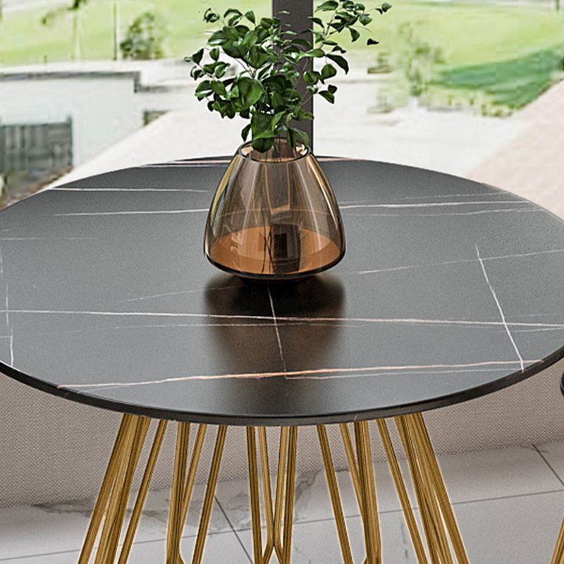 Round Sintered Stone Dining Table Traditional Luxury Dining Table for Dining Room Clearhalo ' dining_table' 'Dining Tables & Seating' 'Dining Tables' 'furn' 'furn_dining_table' 'Furniture' 'furniture_dining_table' 'Kitchen & Dining Furniture' 'kitchen&dining_furn' 'kitchen' 'kitchen_dining_table' 1200x1200_16a2fea6-00f8-4121-9330-7487e3e95b2e