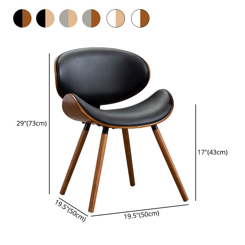Modern Style Dining Side Chair Armless Single Chair for Kitchen with Wooden Legs Clearhalo ' kitchen&dining_furn' 'Dining Chairs' 'Dining Tables & Seating' 'dining_chair' 'furn' 'furn_dining_chair' 'Furniture' 'furniture_dining_chair' 'Kitchen & Dining Furniture' 'kitchen' 1200x1200_16a73217-1748-49de-b0ad-74a77baf14e6