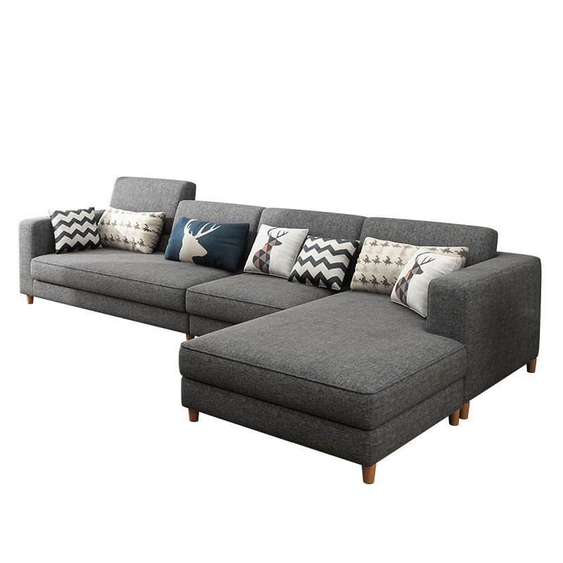 Removable Cushions,Adjustable Sectional Sofa, 67" Linen Sectional sofa Clearhalo 'furn' 'furn_sectionals' 'Furniture' 'Living Room Furniture' 'Sectionals' 1200x1200_16a77d4c-5c49-4f19-a219-a3ec41d6cb79