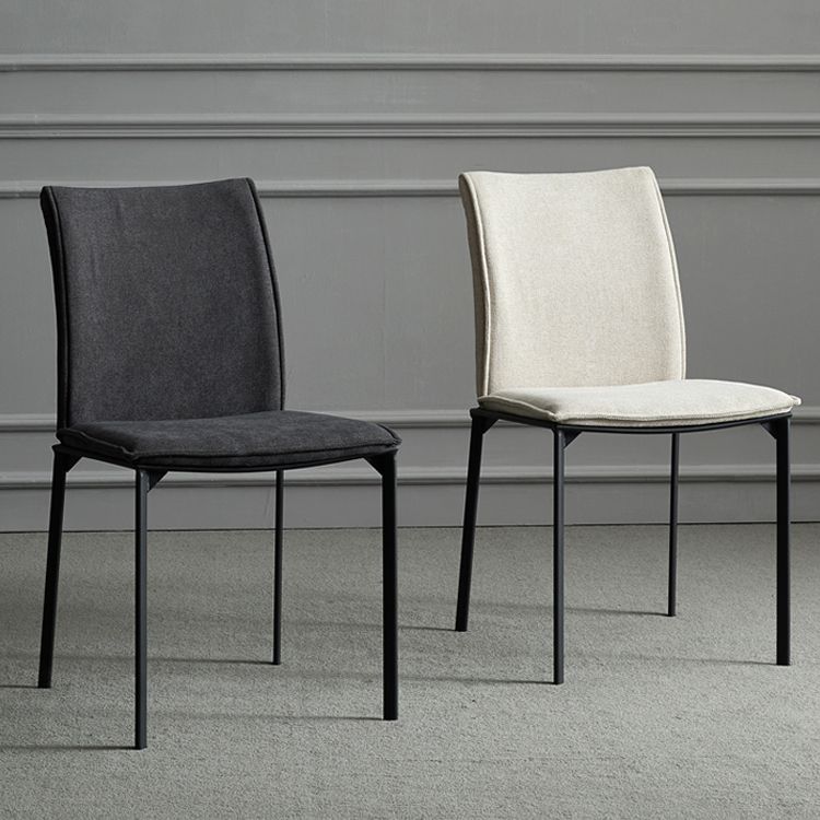 Modern Style Dining Chair Metal Dining Armless Side Chairs for Kitchen Clearhalo ' kitchen&dining_furn' 'Dining Chairs' 'Dining Tables & Seating' 'dining_chair' 'furn' 'furn_dining_chair' 'Furniture' 'furniture_dining_chair' 'Kitchen & Dining Furniture' 'kitchen' 1200x1200_16a7d5b4-882b-45c4-abbd-1a6f66a37230