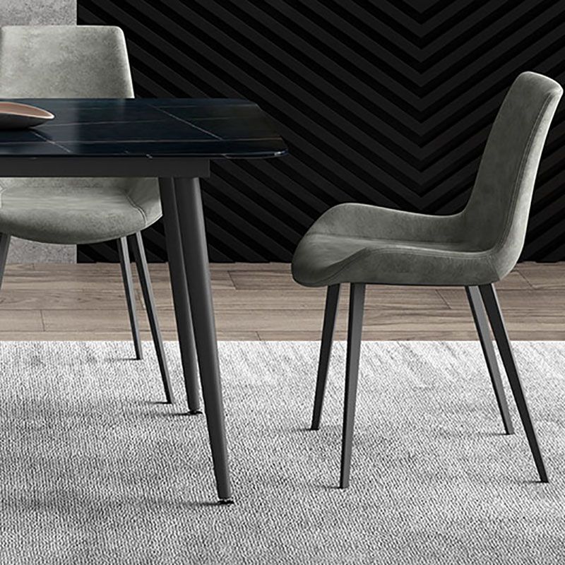 Industrial Style Solid Back Arm Chairs Leather Dining Chairs for Home Use (Set of 2) Clearhalo ' kitchen&dining_furn' 'Dining Chairs' 'Dining Tables & Seating' 'dining_chair' 'furn' 'furn_dining_chair' 'Furniture' 'furniture_dining_chair' 'Kitchen & Dining Furniture' 'kitchen' 1200x1200_16a84963-d356-440d-9bca-3ee399d58e63