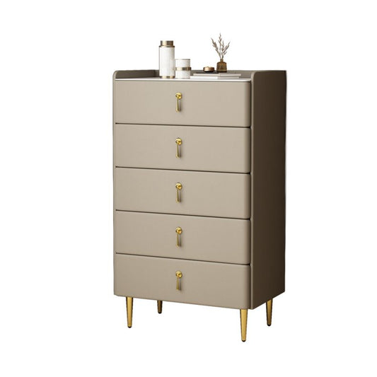 Classic Glam Storage Chest Stone Dresser with 5/4/3 Drawers , 15.6 Inch Width