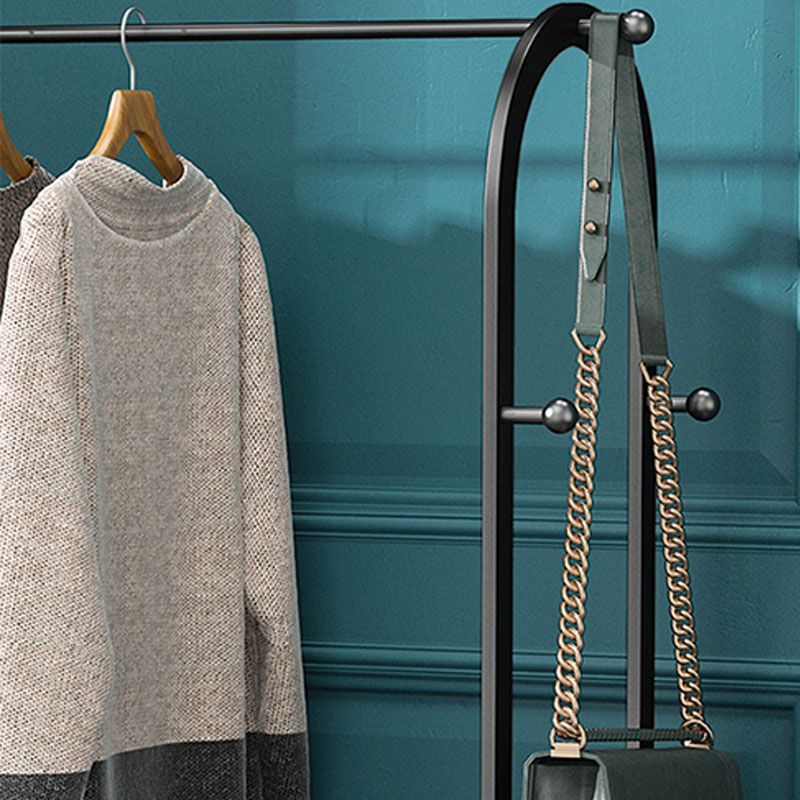 Modern Coat Hanger Storage Shelves Hall Tree Entry Hall Tree with Hooks Clearhalo 'Entry & Mudroom Furniture' 'furn' 'furn_hall_tree_coat_racks' 'Furniture' 'Hall Trees & Coat Racks' 'hall_tree_coat_racks' 1200x1200_16aa0391-92b4-4ef6-98aa-42b6935db0a9