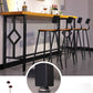 Industrial Style Wood Top Bar Table 42-inch Height Counter Table for Coffee Shop Clearhalo 'Bar Furniture' 'Bar Tables' 'bar_tables' 'furn' 'furn_bar_tables' 'Furniture' 'furniture_bar_tables' 'Kitchen & Dining Furniture' 1200x1200_16aab26b-19a1-4cbe-ad04-286929918727