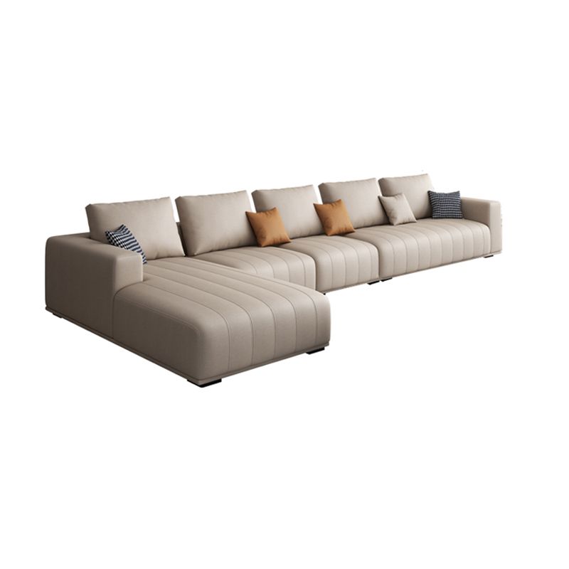 Square Arm Removable Cushions Contemporary Stain-Resistant Sofa Clearhalo 'furn' 'furn_sectionals' 'Furniture' 'furniture_sectionals' 'Living Room Furniture' 'Sectionals' 1200x1200_16ac5f78-45de-4d8d-a2f7-fcaf45176476