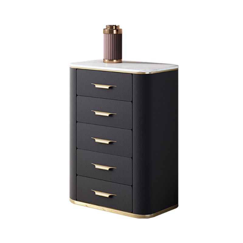 31,5 "H Armoire à buffet de salon Glam Buffet Server Armoire avec tiroirs en bois