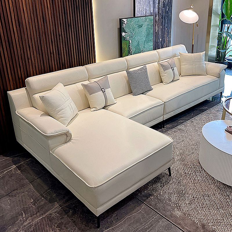 Stain-Resistant Faux Leather Pillow Top Arm Sofa/Sectional for Living Room Clearhalo 'furn' 'furn_sectionals' 'Furniture' 'furniture_sectionals' 'kitchen' 'kitchen_sectionals' 'Living Room Furniture' 'Sectionals' 1200x1200_16aee1c7-8683-4803-a879-893e567bbb84