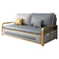Square Arms   Sleeper Sofa    Pillow Back  Glam  Convertible Sofas