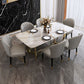 Glam Style 1/4/5/6/7 Pieces Dining Set Sintered Stone Dining Table Set for Dining Areas Clearhalo 'Dining Room Sets' 'Dining Tables & Seating' 'dining_room_set' 'furn' 'furn_dining_room_set' 'Furniture' 'furniture_dining_room_set' 'Kitchen & Dining Furniture' 1200x1200_16b5c2df-0de1-4057-bbc5-3aea85b145d1