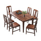 Traditional Style Solid Wood Dining Set with Walnut Table and 4 Legs Base for Home Use Clearhalo 'Dining Room Sets' 'Dining Tables & Seating' 'dining_room_set' 'furn' 'furn_dining_room_set' 'Furniture' 'furniture_dining_room_set' 'Kitchen & Dining Furniture' 'kitchen&dining_furn' 'kitchen' 1200x1200_16b8d4c0-ec79-407d-b9d3-0b03a9f5abd7